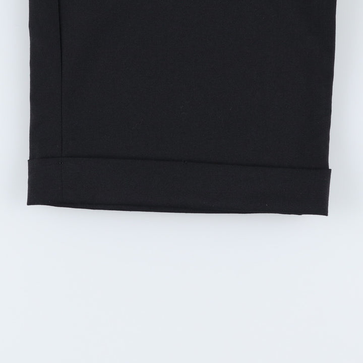 Ralph Lauren Total Comfort two-pleat wool trousers/slacks, made in Canada, men's size W35 (approx.) wool black type Vintage Second Hand