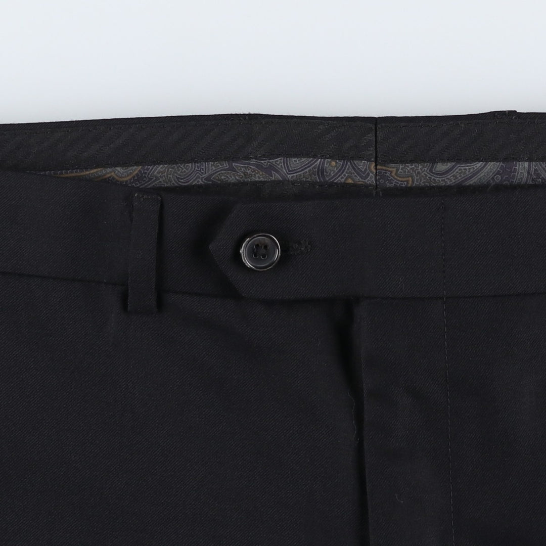 Ralph Lauren wool trousers/slacks for men, size W37 (approx.) wool black type Vintage Second Hand
