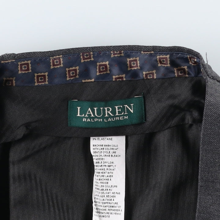 Ralph Lauren LAUREN Lauren slacks men's size W34 polyester Charcoal Vintage Second Hand