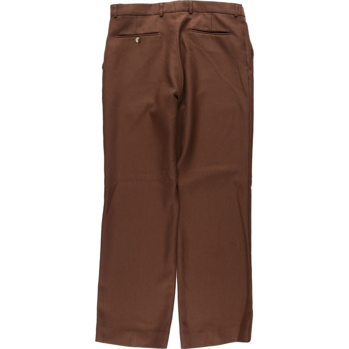 middishade Men's Slacks Pants, equivalent to W35, Vintage unclear chocolate Vintage Second Hand