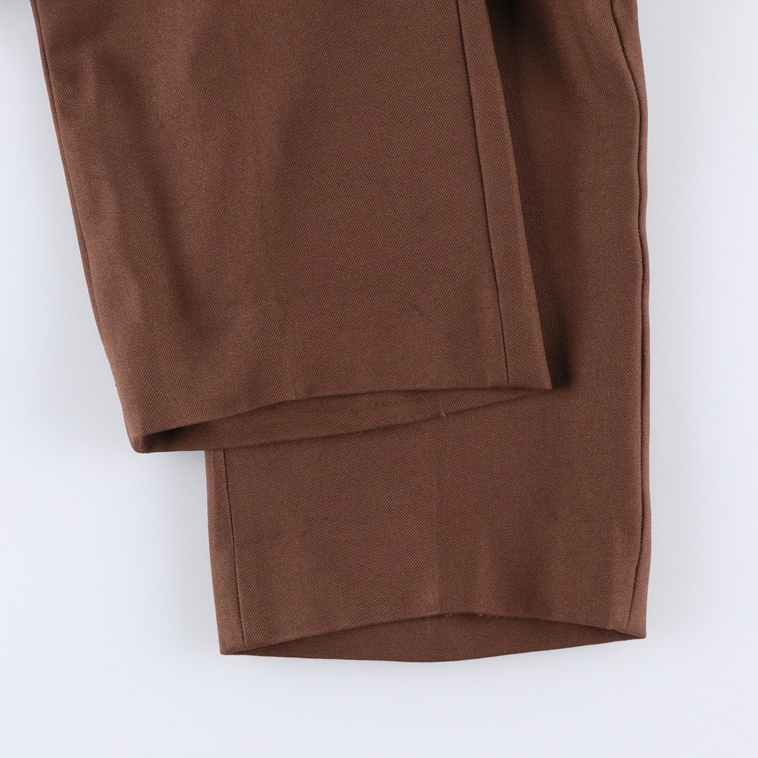 middishade Men's Slacks Pants, equivalent to W35, Vintage unclear chocolate Vintage Second Hand