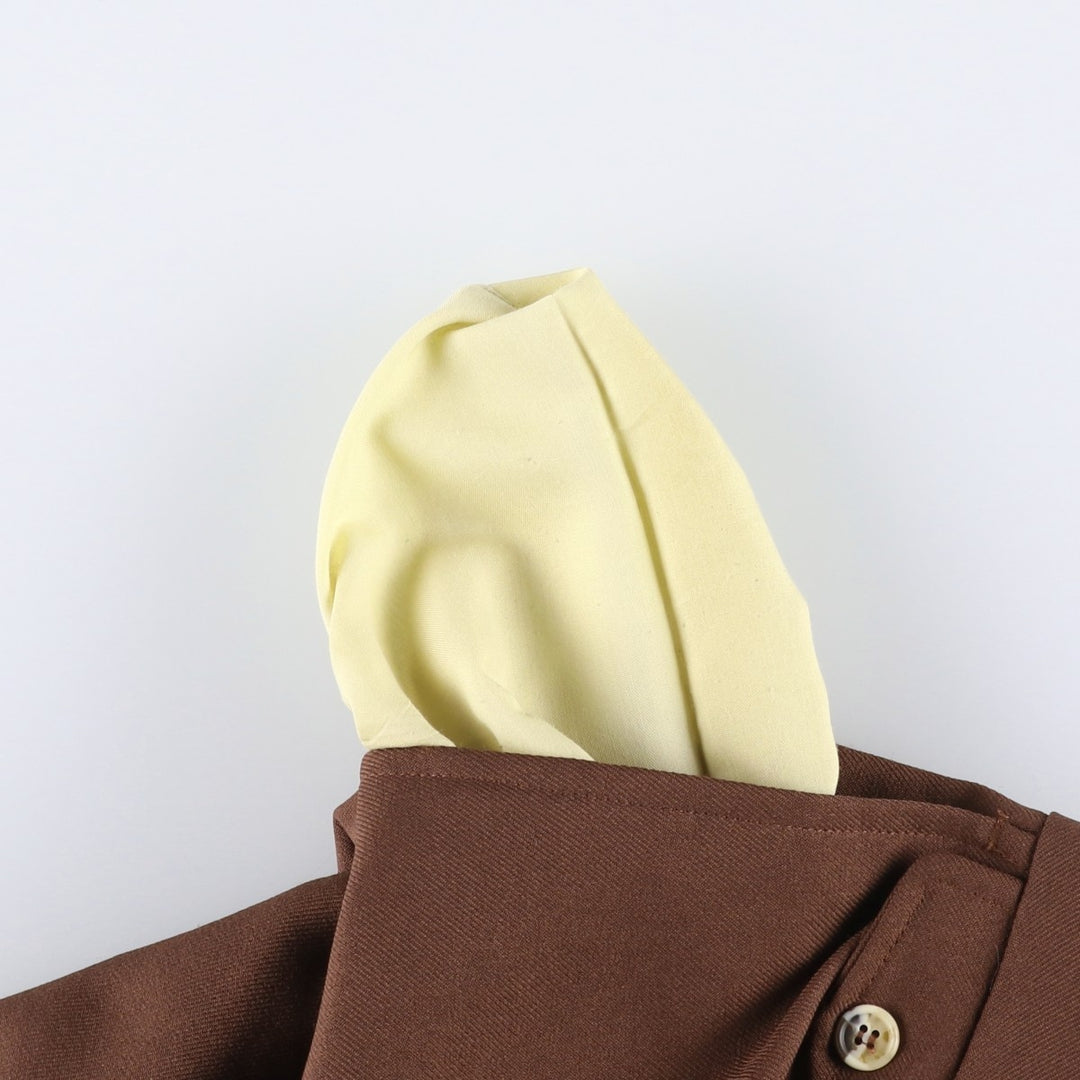 middishade Men's Slacks Pants, equivalent to W35, Vintage unclear chocolate Vintage Second Hand