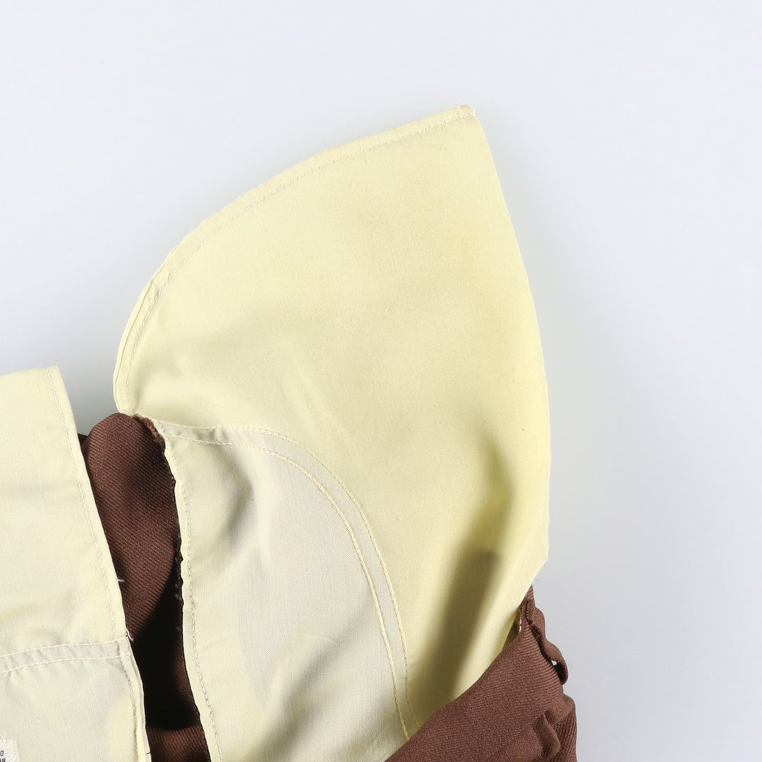 middishade Men's Slacks Pants, equivalent to W35, Vintage unclear chocolate Vintage Second Hand