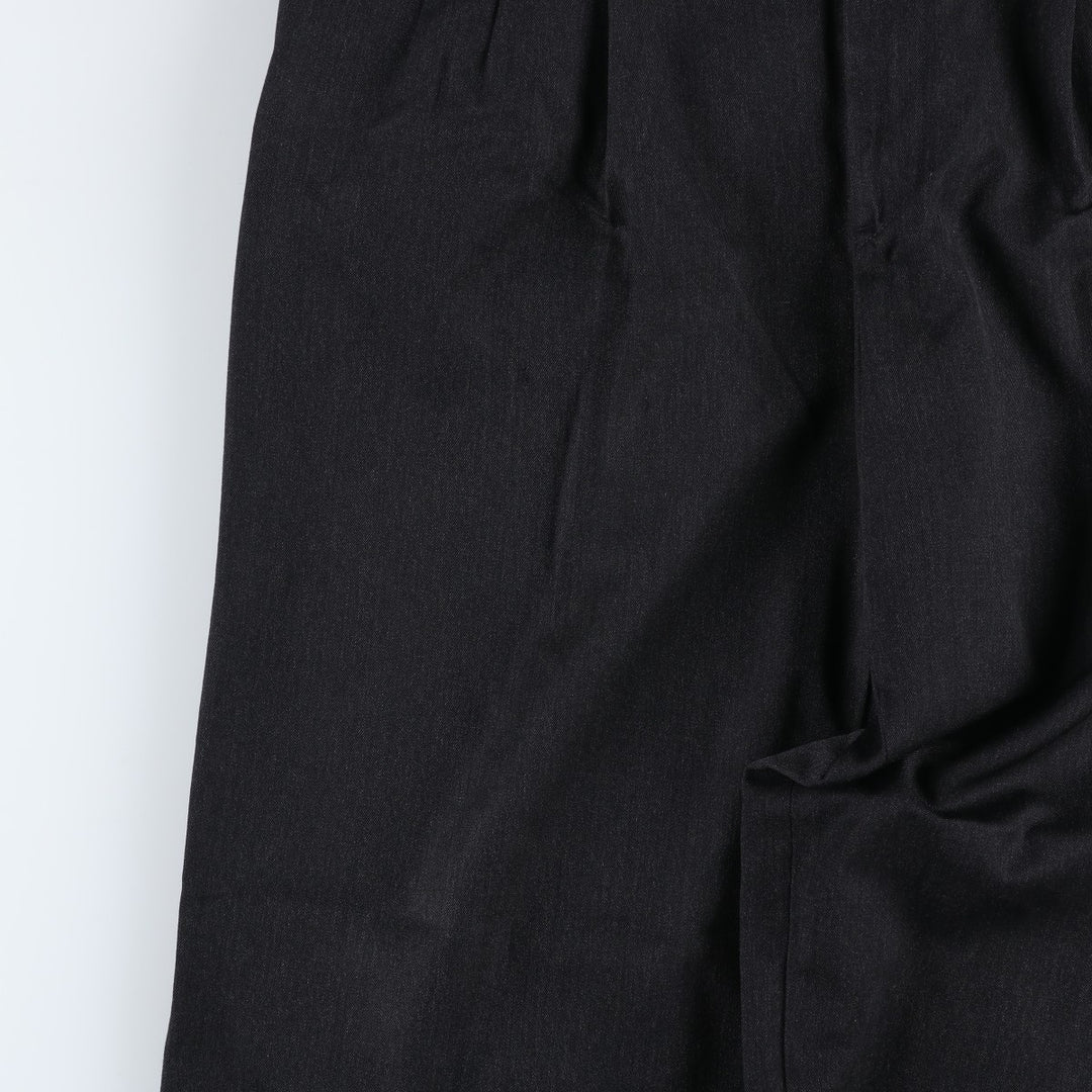 Nordstrom three-pleat wool trousers, men's size W34 (approx.), vintage. wool Charcoal Vintage Second Hand