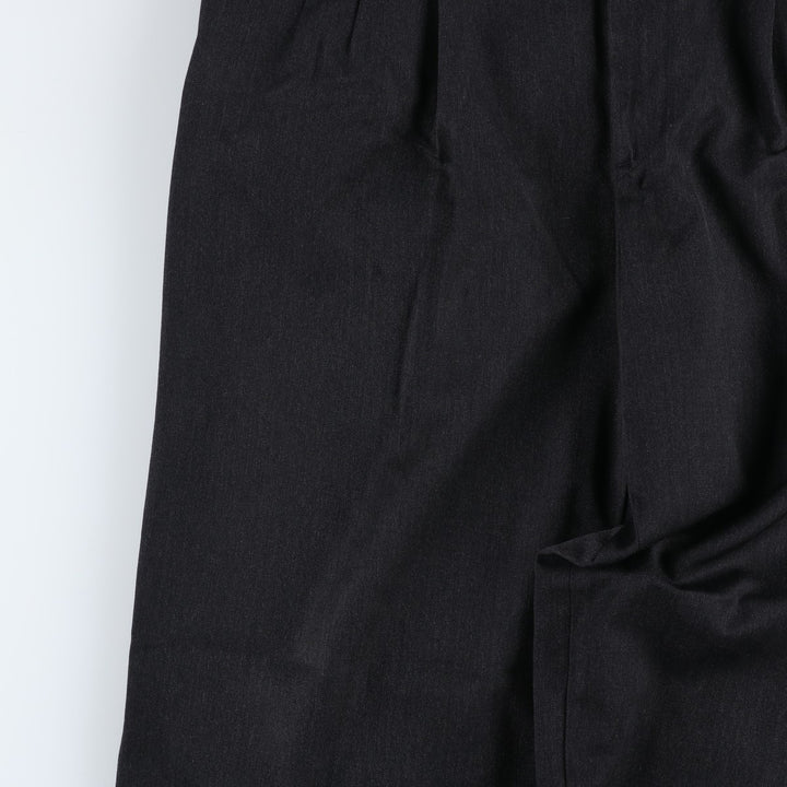 Nordstrom three-pleat wool trousers, men's size W34 (approx.), vintage. wool Charcoal Vintage Second Hand