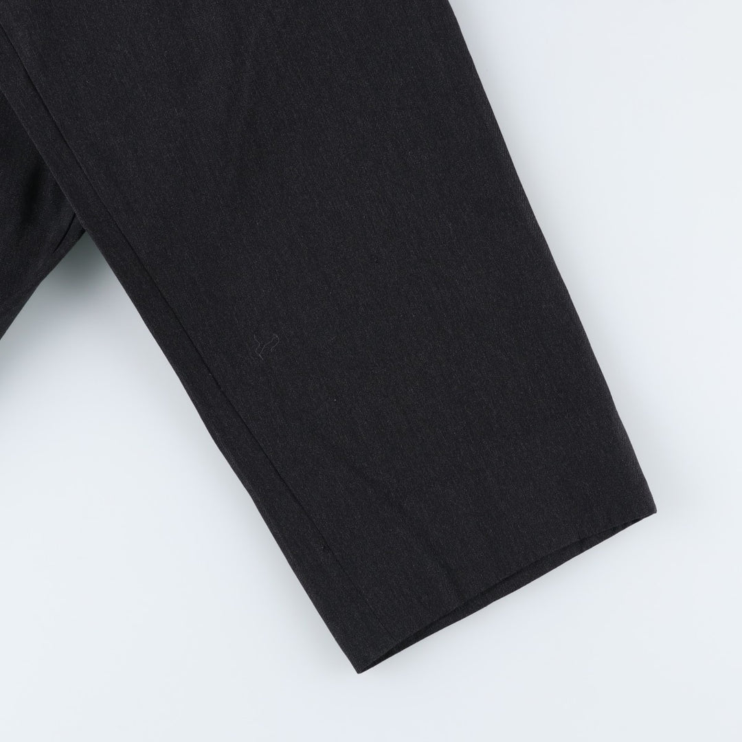 Nordstrom three-pleat wool trousers, men's size W34 (approx.), vintage. wool Charcoal Vintage Second Hand