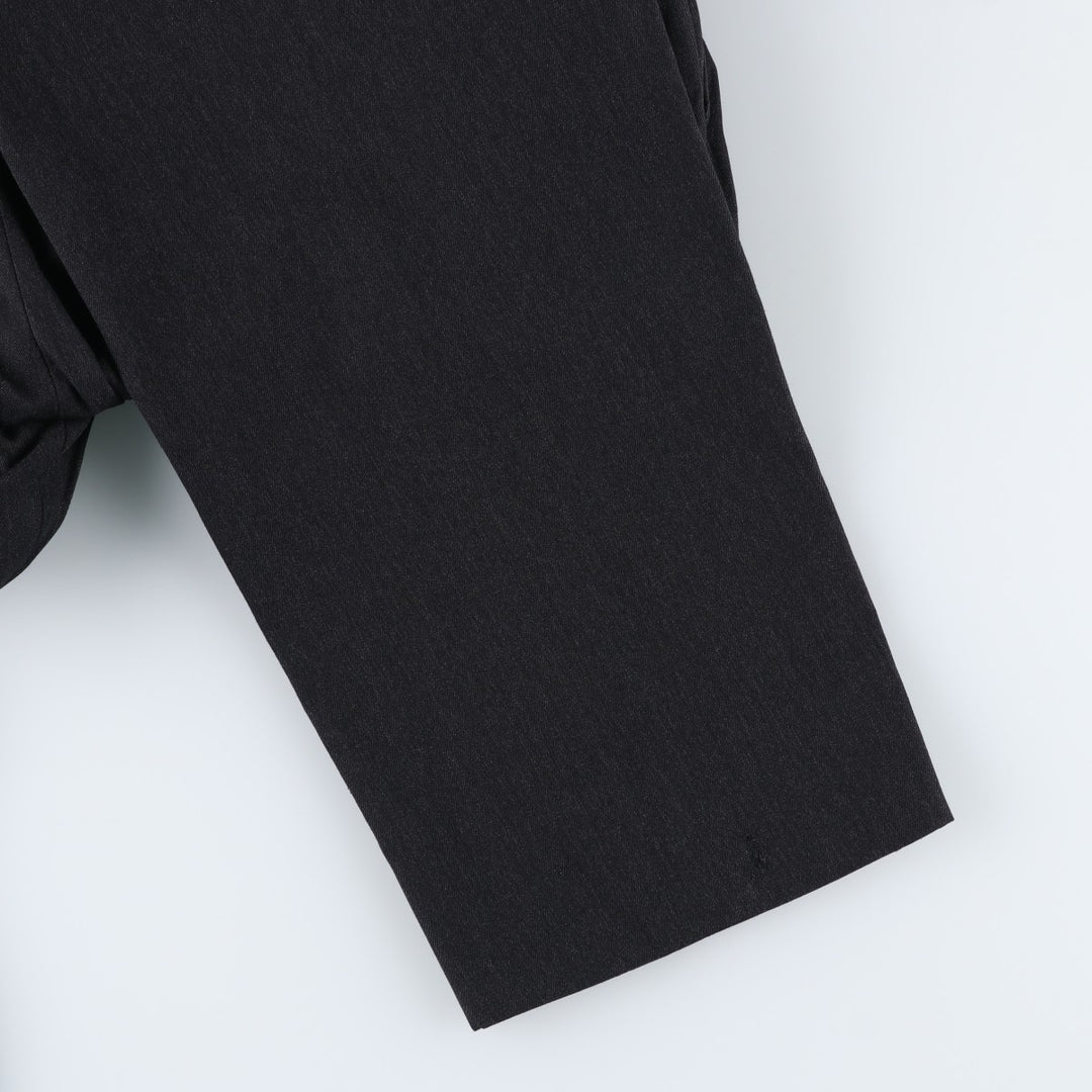 Nordstrom three-pleat wool trousers, men's size W34 (approx.), vintage. wool Charcoal Vintage Second Hand