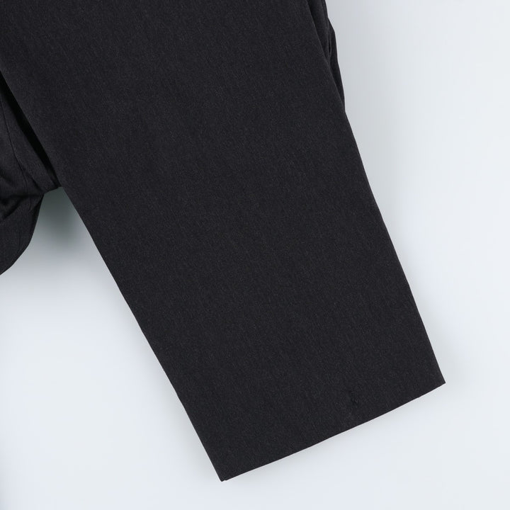 Nordstrom three-pleat wool trousers, men's size W34 (approx.), vintage. wool Charcoal Vintage Second Hand
