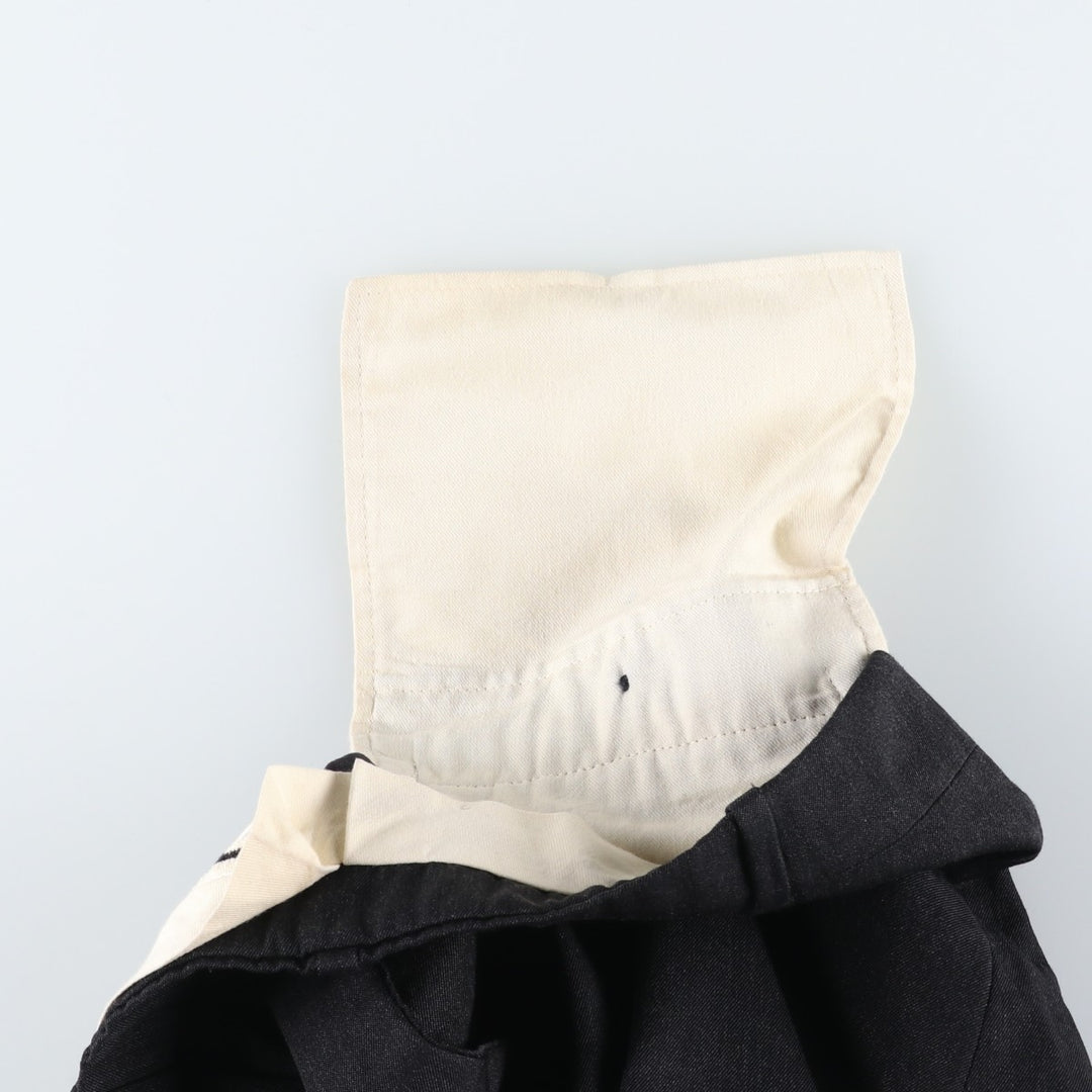 Nordstrom three-pleat wool trousers, men's size W34 (approx.), vintage. wool Charcoal Vintage Second Hand
