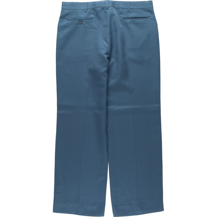 Haggar MAGIC STRETCH slacks, made in the USA, men's size W35 (approx.), vintage. unclear blue type Vintage Second Hand