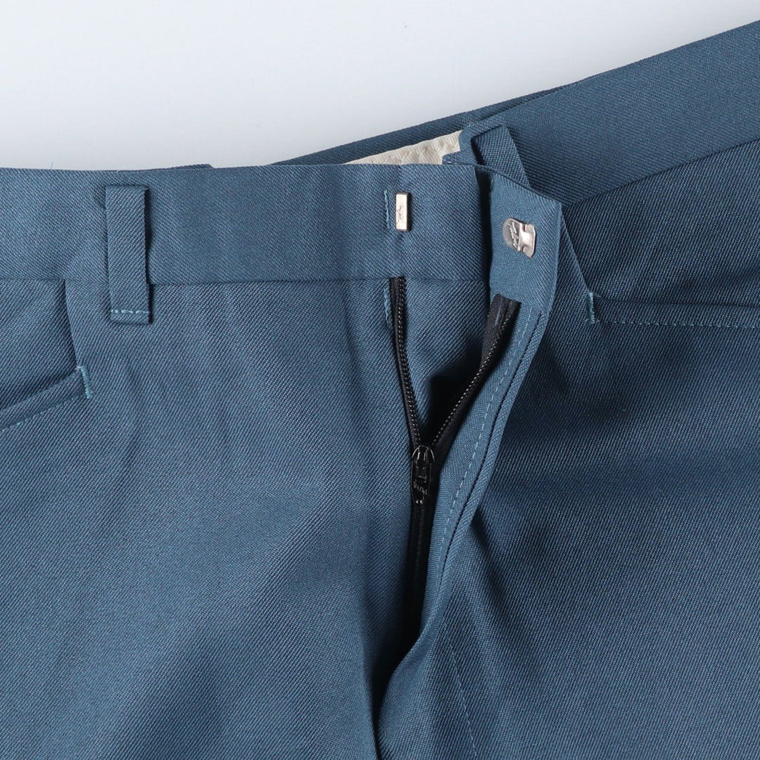 Haggar MAGIC STRETCH slacks, made in the USA, men's size W35 (approx.), vintage. unclear blue type Vintage Second Hand