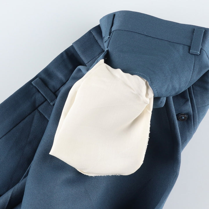 Haggar MAGIC STRETCH slacks, made in the USA, men's size W35 (approx.), vintage. unclear blue type Vintage Second Hand
