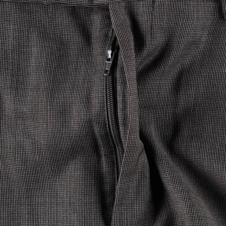 Ralph Lauren LAUREN all-over print two-pleat wool trousers/slacks, men's size W35 (approx.) wool gray type Vintage Second Hand