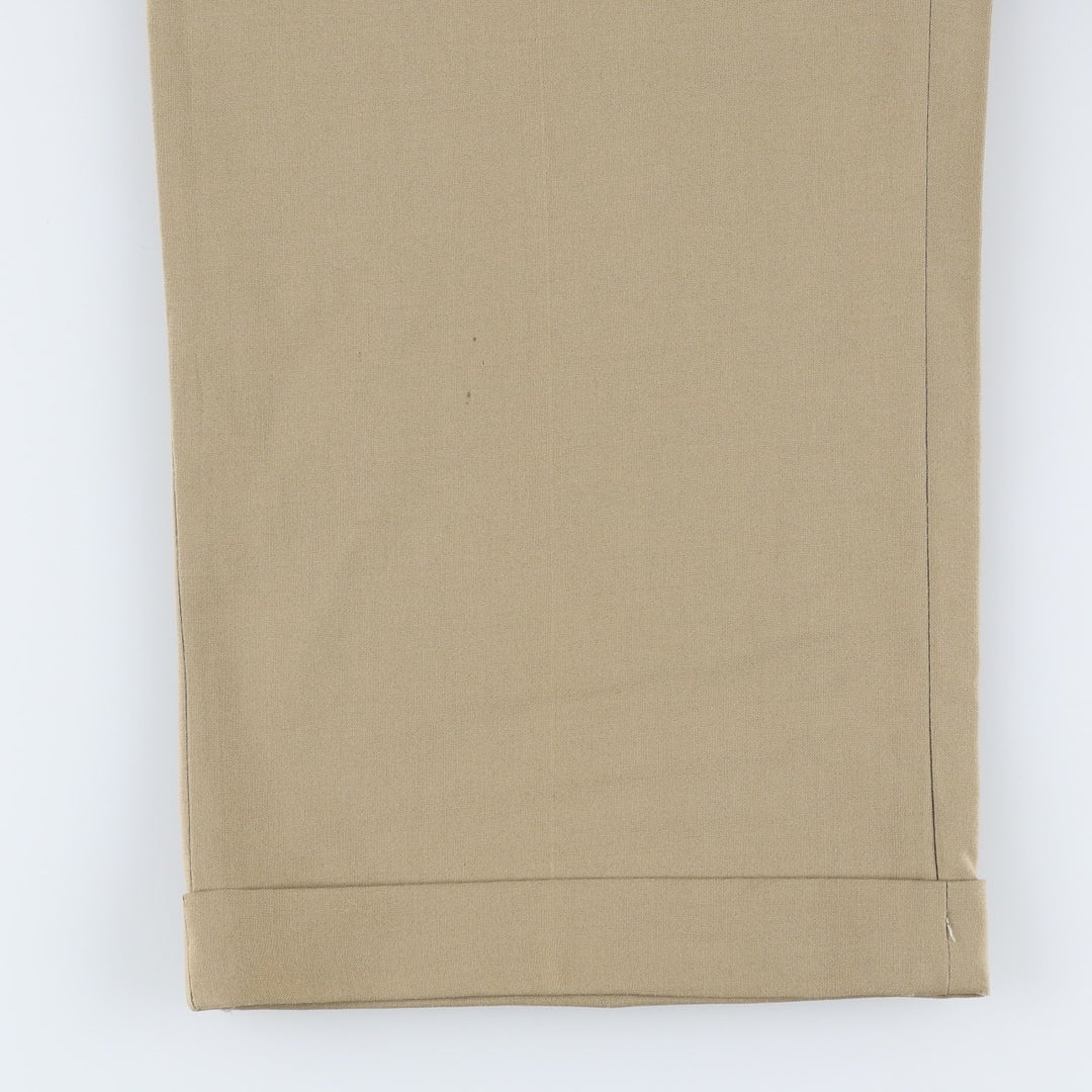 Ralph Lauren POLO UNIVERSITY CLUB two-pleat slacks, men's size W35 (approx.), vintage. unclear beige type brown Vintage Second Hand