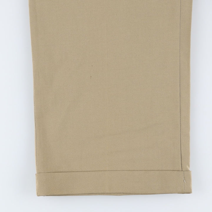 Ralph Lauren POLO UNIVERSITY CLUB two-pleat slacks, men's size W35 (approx.), vintage. unclear beige type brown Vintage Second Hand
