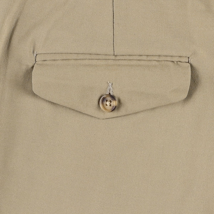 Ralph Lauren POLO UNIVERSITY CLUB two-pleat slacks, men's size W35 (approx.), vintage. unclear beige type brown Vintage Second Hand