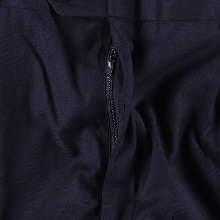 ~90'S Saks Fifth Avenue Two-Pleat Slacks Pants Men's W36 (approx.) Vintage unclear navy blue type Vintage Second Hand