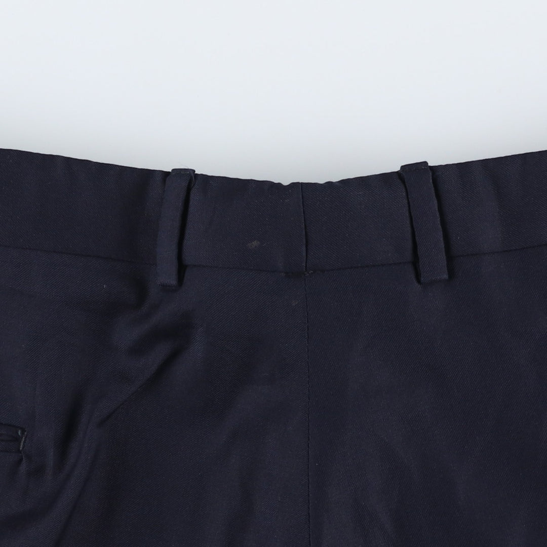 ~90'S Saks Fifth Avenue Two-Pleat Slacks Pants Men's W36 (approx.) Vintage unclear navy blue type Vintage Second Hand