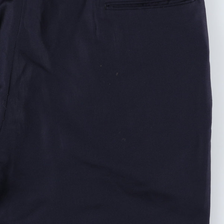 ~90'S Saks Fifth Avenue Two-Pleat Slacks Pants Men's W36 (approx.) Vintage unclear navy blue type Vintage Second Hand