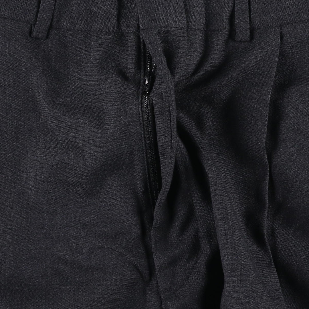 Brooks Brothers BROOKSEASE Two-Pleat Wool Trousers, Made in USA, Men's Size W31 (approx.) wool Charcoal Vintage Second Hand
