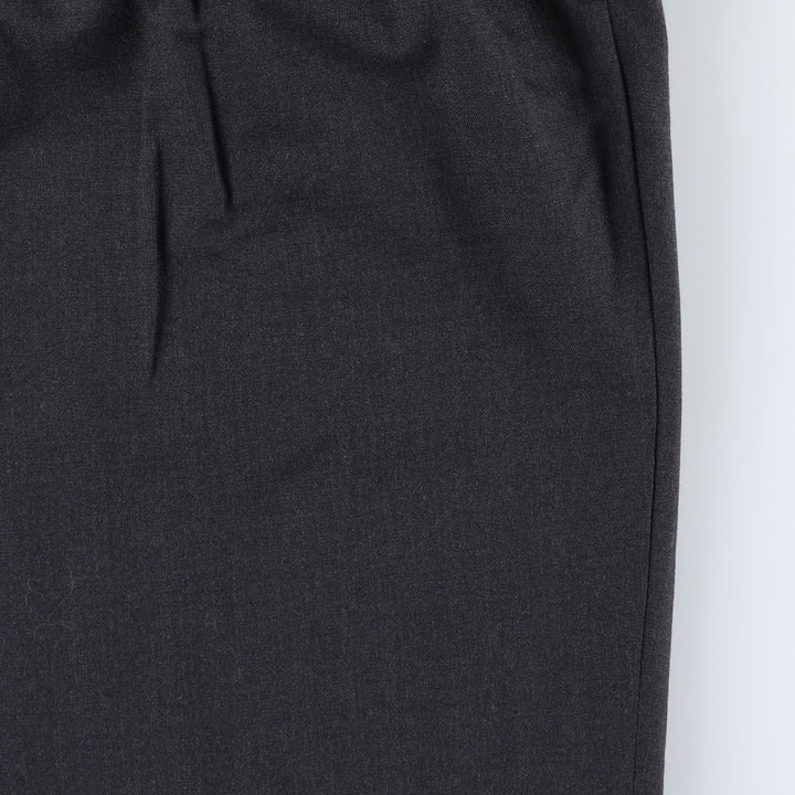 Brooks Brothers BROOKSEASE Two-Pleat Wool Trousers, Made in USA, Men's Size W31 (approx.) wool Charcoal Vintage Second Hand