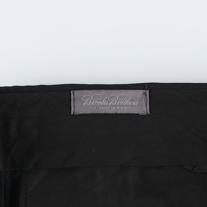 Brooks Brothers ESTABLISHED 1818 Wool Pants, Two-Pleat Slacks, Men's W32 (approx.), Vintage wool black type Vintage Second Hand