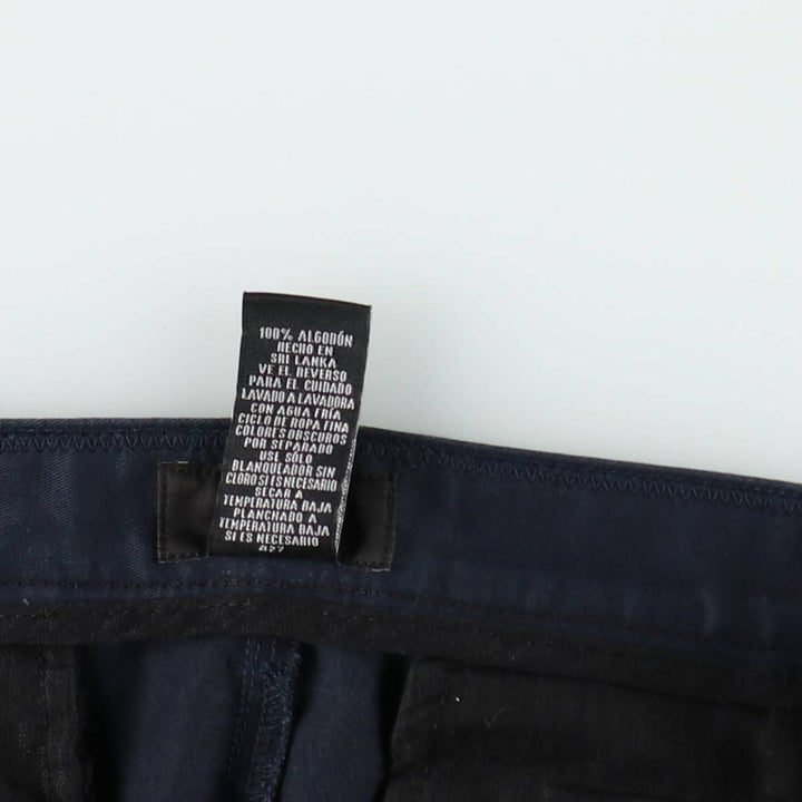 Calvin Klein men's chino pants, size W35 (approx.) cotton navy blue type Vintage Second Hand