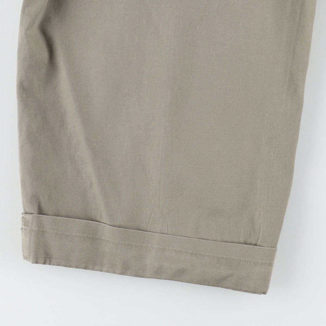 Ralph Lauren POLO by Ralph Lauren HAMMOND PANT, two-pleat chino pants, men's w36 equivalent cotton Khaki type Vintage Second Hand