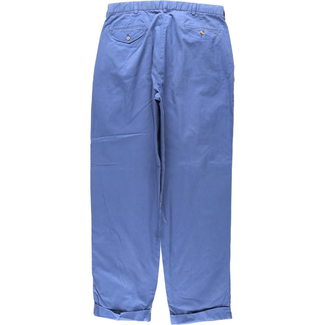 Ralph Lauren POLO by Ralph Lauren HAMMOND PANT, two-pleat chino pants, men's w35 equivalent cotton blue type Vintage Second Hand
