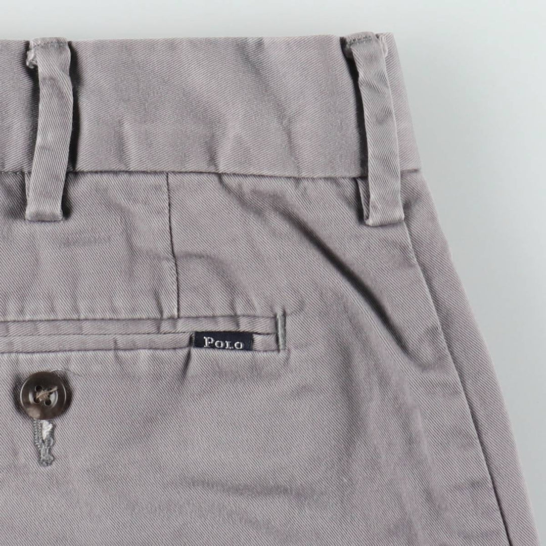 Ralph Lauren POLO RALPH LAUREN Stretch Classic Fit Chino Pants, Men's W35 (approx.) cotton gray type Vintage Second Hand