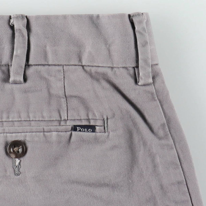 Ralph Lauren POLO RALPH LAUREN Stretch Classic Fit Chino Pants, Men's W35 (approx.) cotton gray type Vintage Second Hand