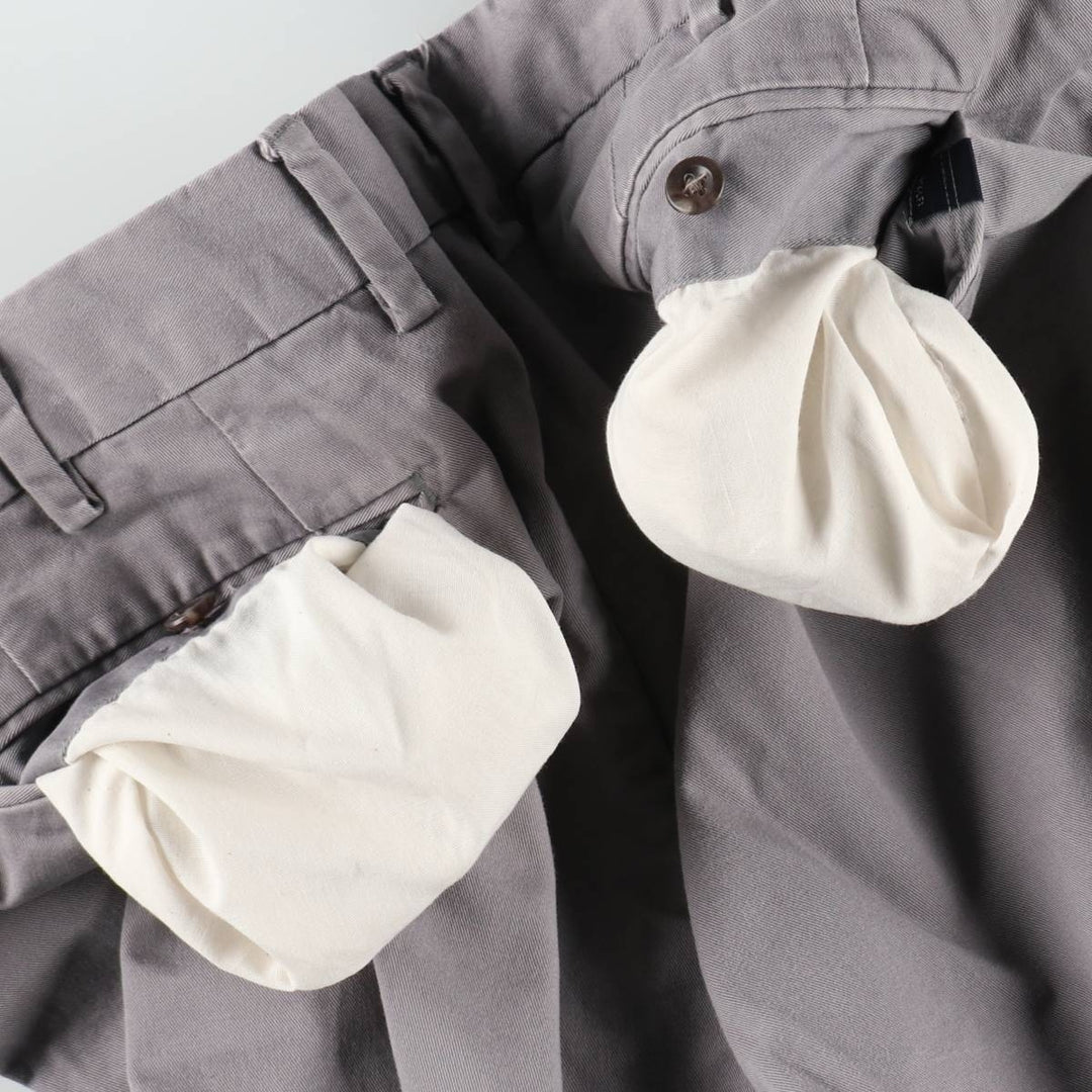 Ralph Lauren POLO RALPH LAUREN Stretch Classic Fit Chino Pants, Men's W35 (approx.) cotton gray type Vintage Second Hand