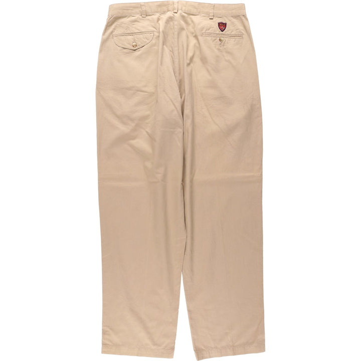Ralph Lauren POLO GOLF two-pleat chino pants, men's size W35 cotton Beige type Vintage Second Hand