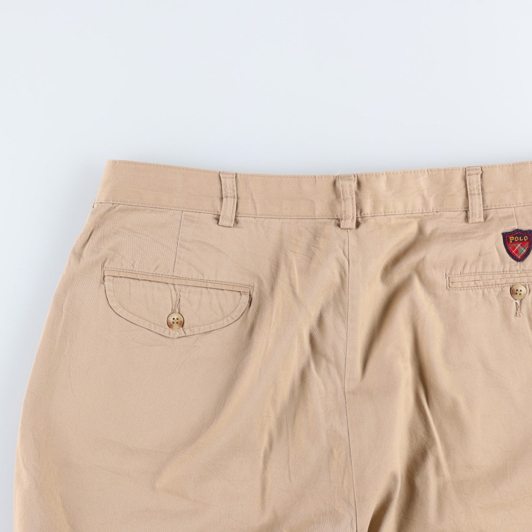 Ralph Lauren POLO GOLF two-pleat chino pants, men's size W35 cotton Beige type Vintage Second Hand