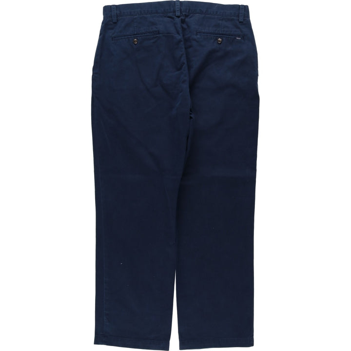 Ralph Lauren POLO RALPH LAUREN Relaxed Fit Chino Pants, Men's Size W35 (approx.) cotton navy blue type Vintage Second Hand