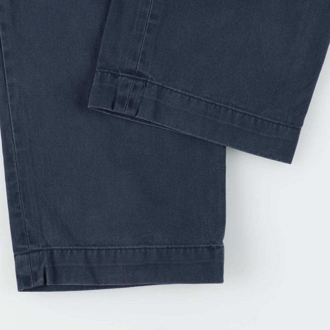 Ralph Lauren POLO by Ralph Lauren ETHAN PANT Two-pleat chino pants for men, size W36 cotton navy blue type Vintage Second Hand