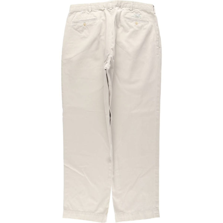 Ralph Lauren POLO by Ralph Lauren ANDREW PANT Two-pleat chino pants for men, equivalent to w36 cotton Beige type Vintage Second Hand
