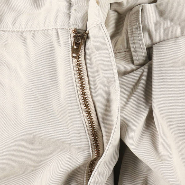 Ralph Lauren POLO by Ralph Lauren ANDREW PANT Two-pleat chino pants for men, equivalent to w36 cotton Beige type Vintage Second Hand