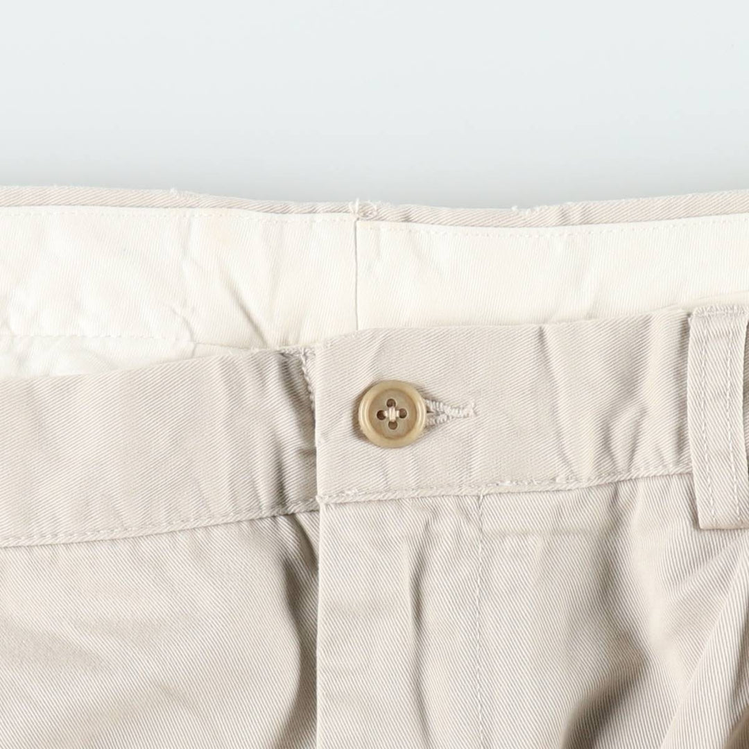 Ralph Lauren POLO by Ralph Lauren ANDREW PANT Two-pleat chino pants for men, equivalent to w36 cotton Beige type Vintage Second Hand
