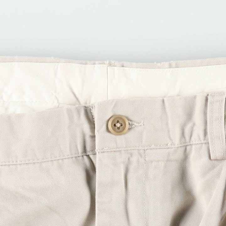 Ralph Lauren POLO by Ralph Lauren ANDREW PANT Two-pleat chino pants for men, equivalent to w36 cotton Beige type Vintage Second Hand