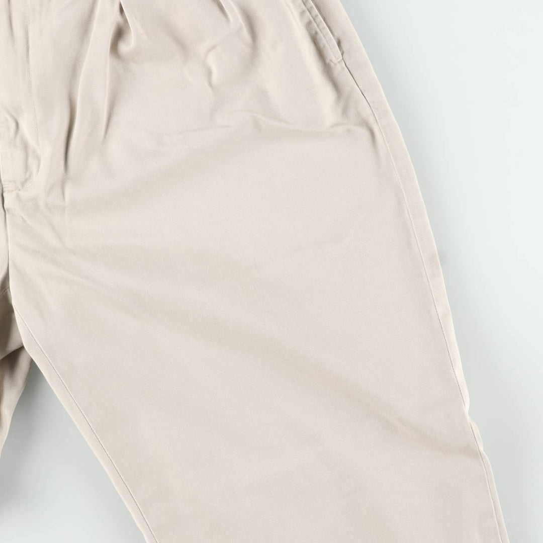 Ralph Lauren POLO by Ralph Lauren ANDREW PANT Two-pleat chino pants for men, equivalent to w36 cotton Beige type Vintage Second Hand