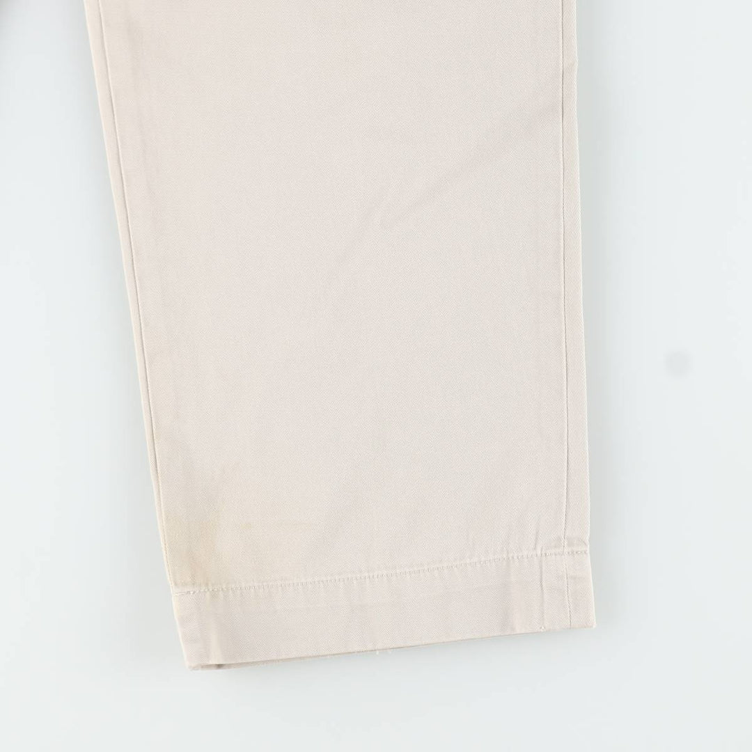Ralph Lauren POLO by Ralph Lauren ANDREW PANT Two-pleat chino pants for men, equivalent to w36 cotton Beige type Vintage Second Hand