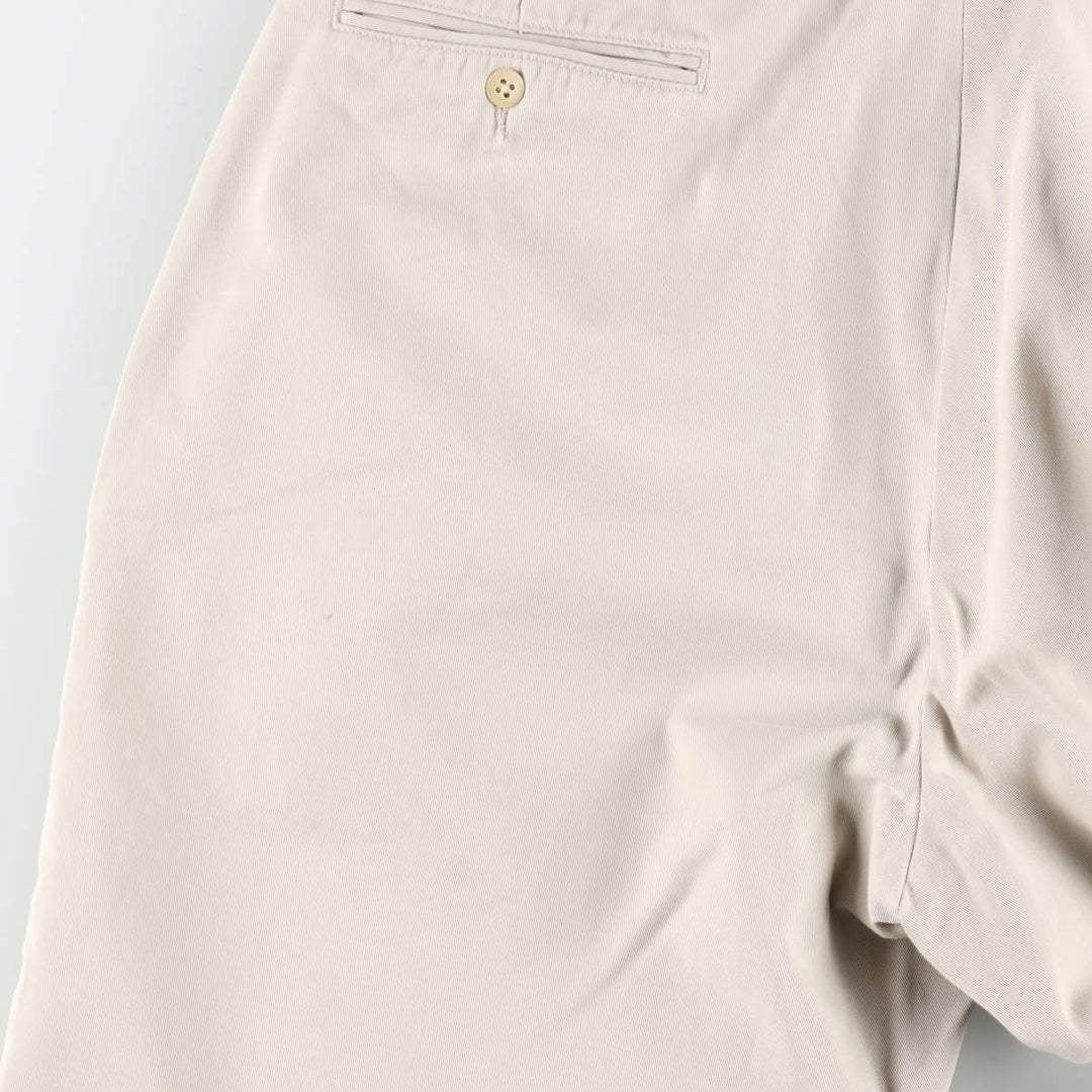 Ralph Lauren POLO by Ralph Lauren ANDREW PANT Two-pleat chino pants for men, equivalent to w36 cotton Beige type Vintage Second Hand