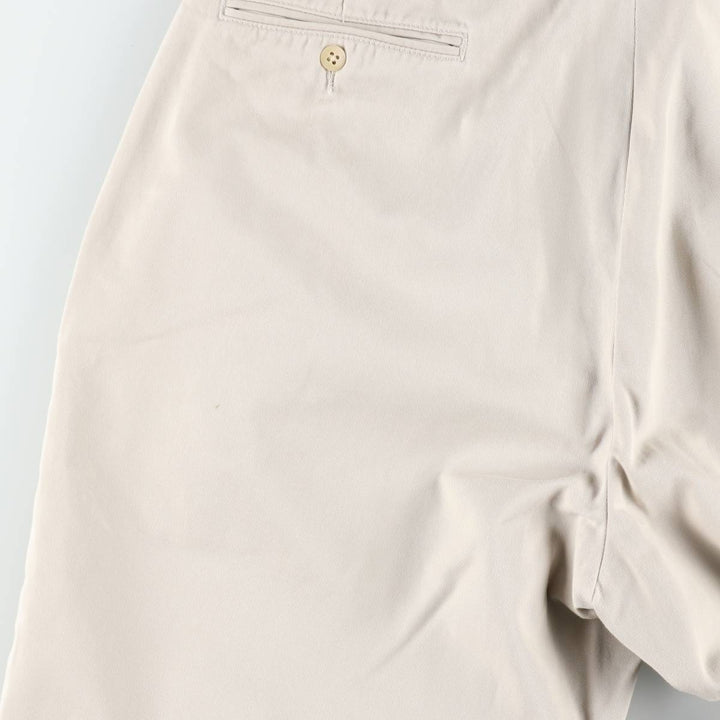 Ralph Lauren POLO by Ralph Lauren ANDREW PANT Two-pleat chino pants for men, equivalent to w36 cotton Beige type Vintage Second Hand