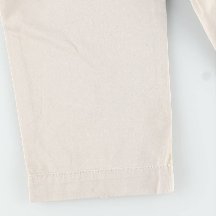 Ralph Lauren POLO by Ralph Lauren ANDREW PANT Two-pleat chino pants for men, equivalent to w36 cotton Beige type Vintage Second Hand