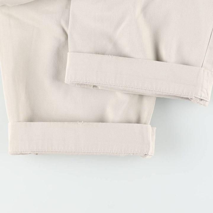Ralph Lauren POLO by Ralph Lauren ANDREW PANT Two-pleat chino pants for men, equivalent to w36 cotton Beige type Vintage Second Hand