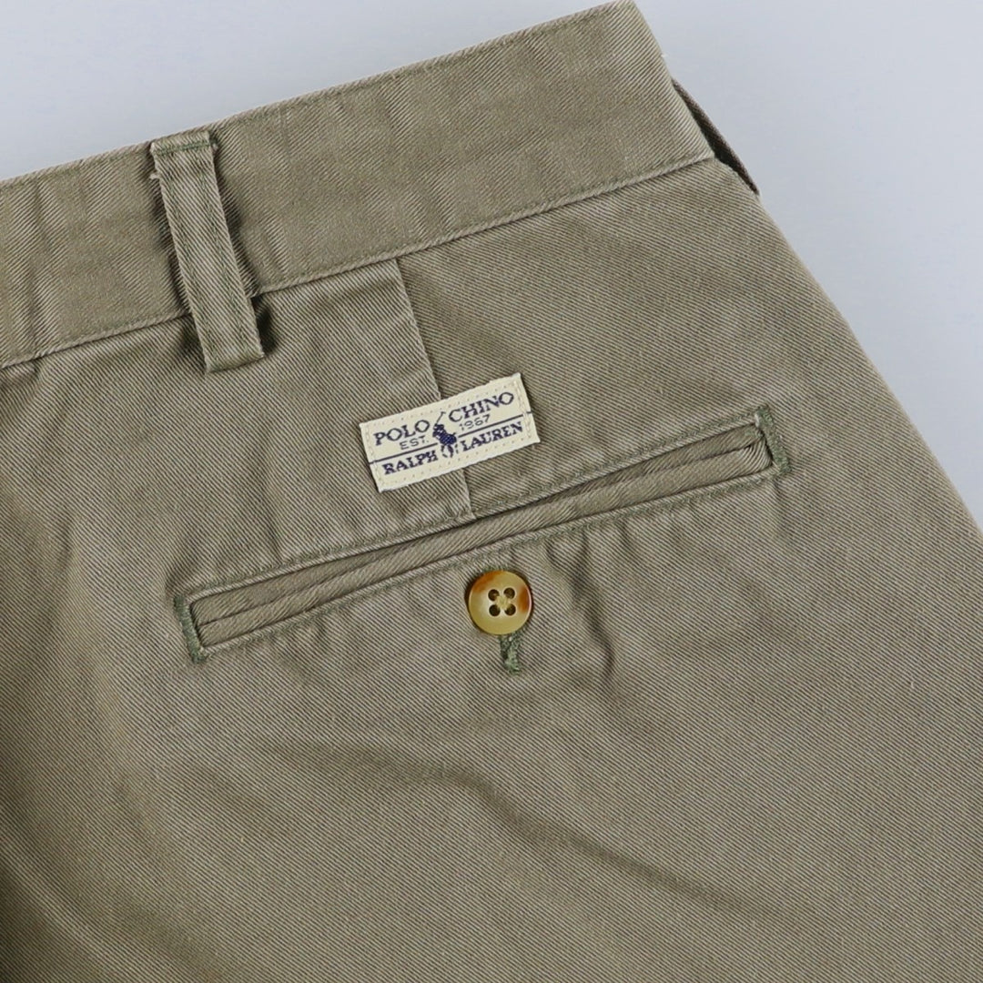 Ralph Lauren Polo Ralph Lauren Chino Pants, Men's Size W35 (approx.) cotton Beige type Vintage Second Hand