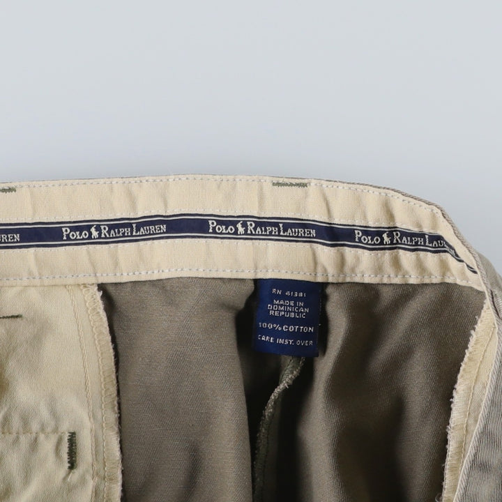 Ralph Lauren Polo Ralph Lauren Chino Pants, Men's Size W35 (approx.) cotton Beige type Vintage Second Hand