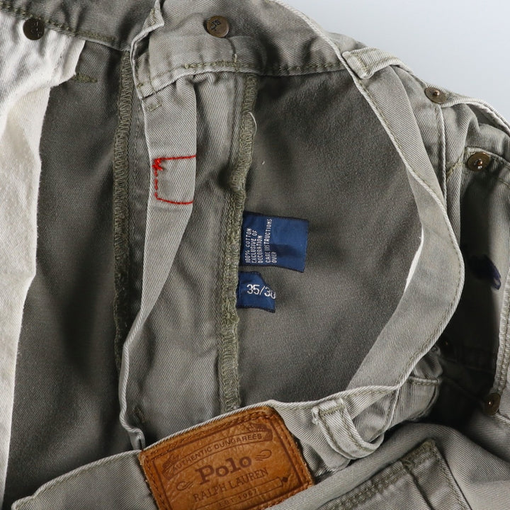Ralph Lauren Polo Ralph Lauren Chino Pants, Men's Size W35 (approx.) cotton gray type Vintage Second Hand