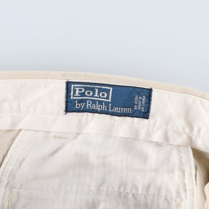 Ralph Lauren POLO by Ralph Lauren Classic Fit Chino Pants, Men's, Size W35 cotton Beige type Vintage Second Hand